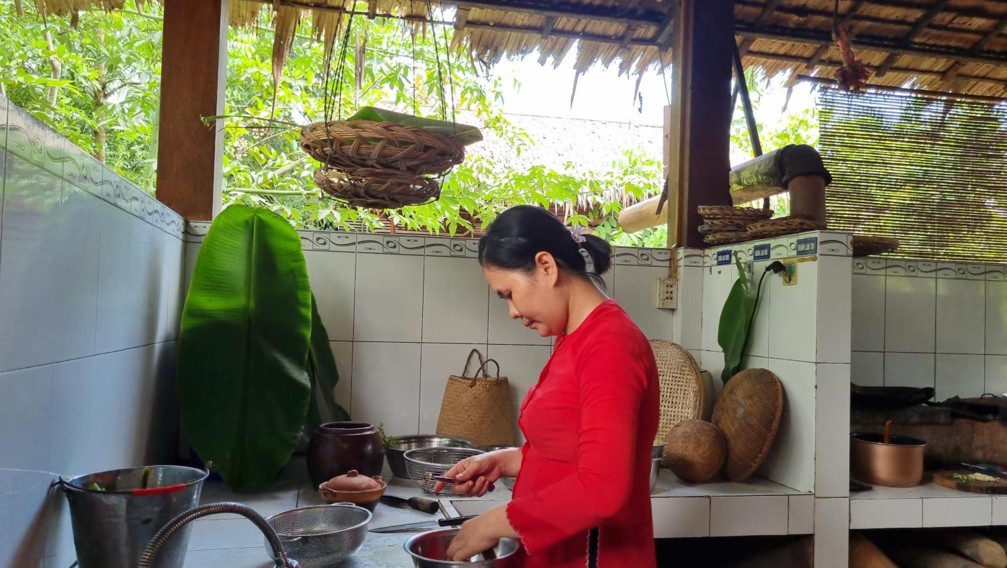 Ba Danh Homestay & Kitchen - Ben Tre Mekong Exteriör bild